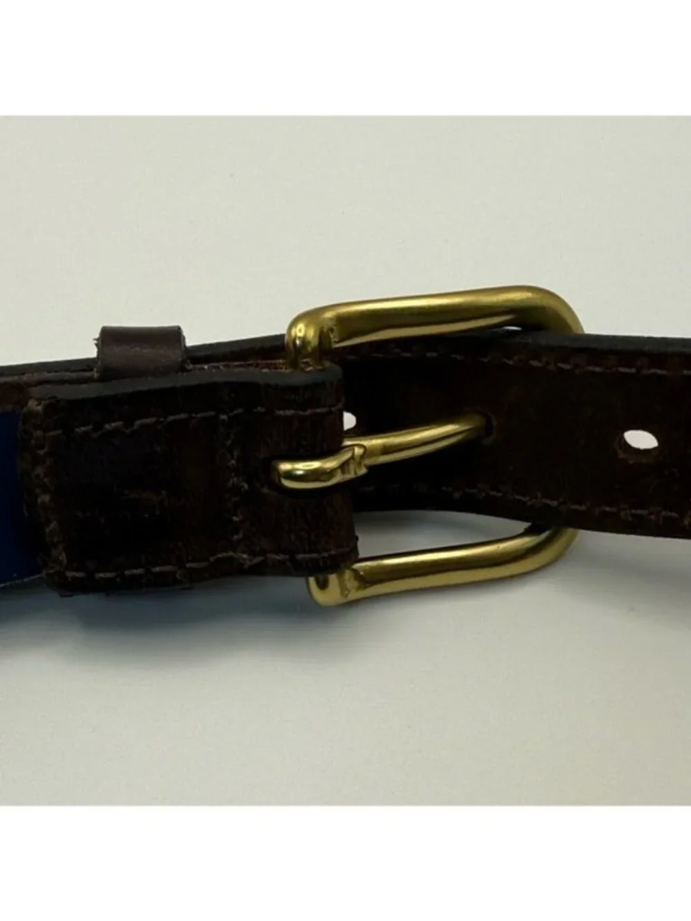 Vineyard Vines Pink Crab Print Canvas Leather Belt Size 28 Preppy Coastal